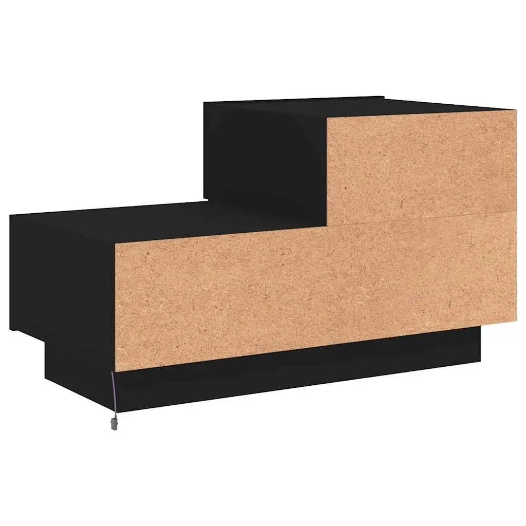 Bedside Cabinet Engineered Wood 70x36x40.5cm Black