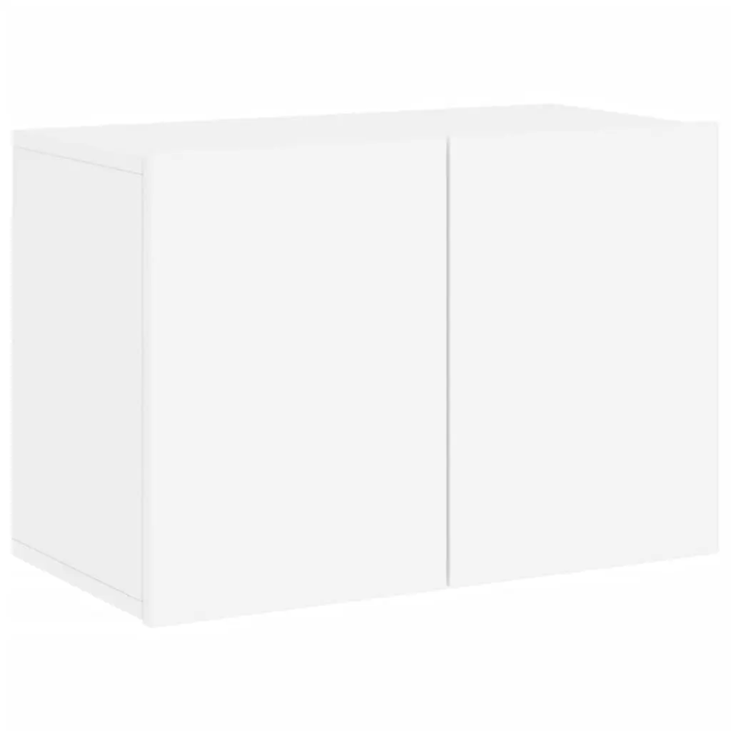 TV Cabinet Wall-mounted Engineered Wood 60x30x41cm White Storage Unit