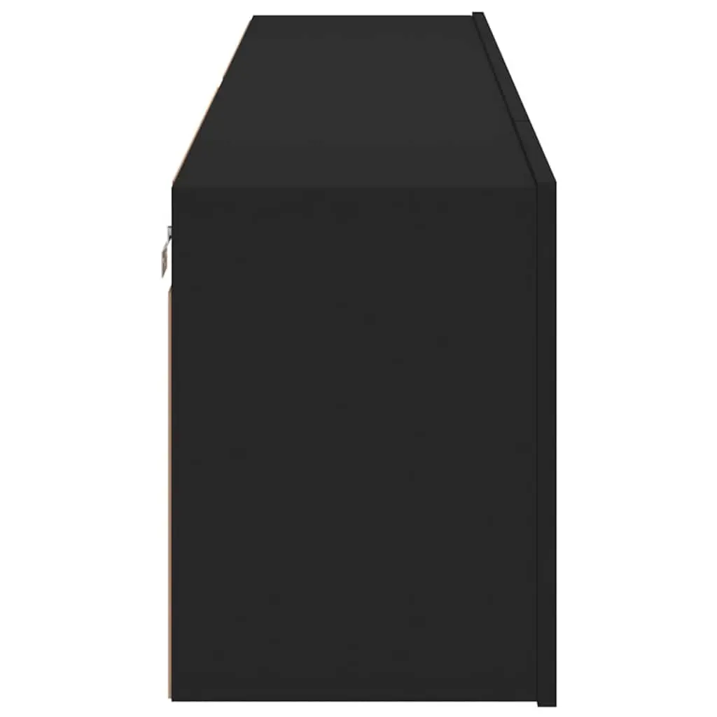 Wall-Mounted TV Cabinets in Black
