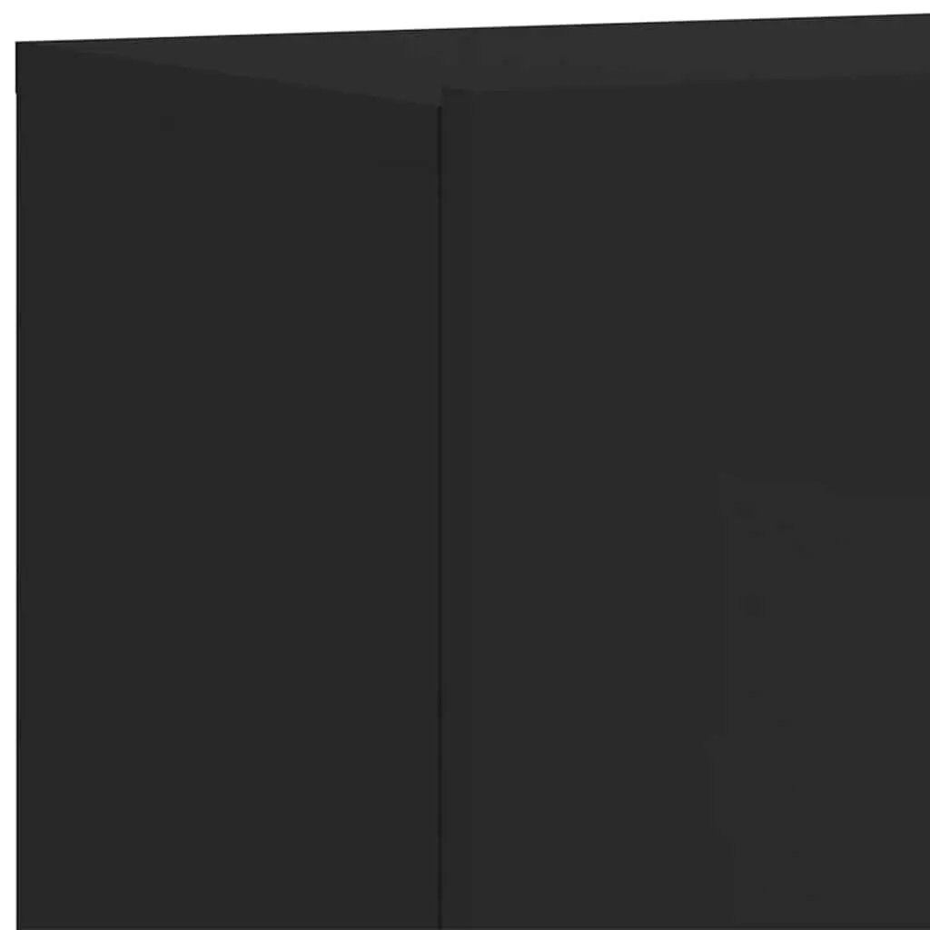 Wall-Mounted TV Cabinets in Black