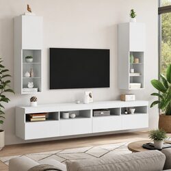 Practical Wall-Mounted TV Cabinet for All Your Media Needs