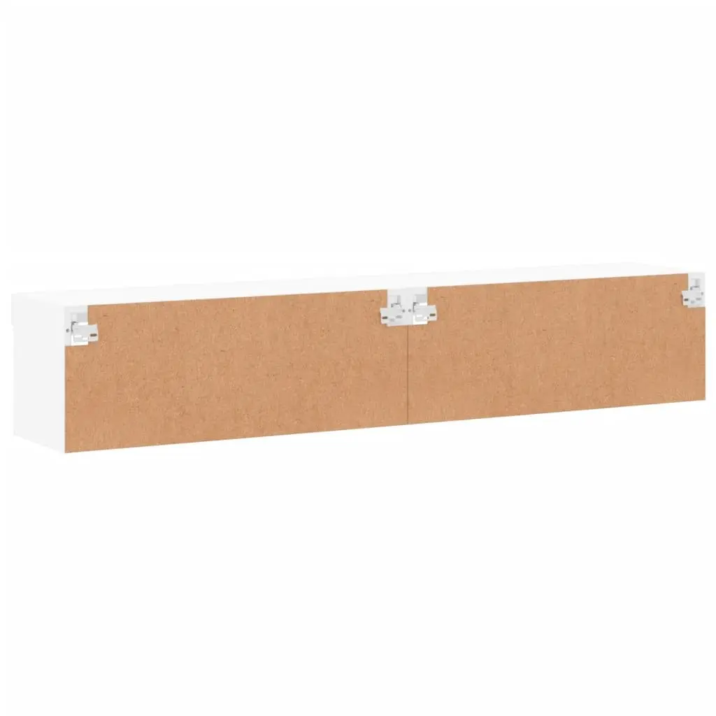 Wall-Mounted TV Cabinet with LED Lights for Home Use
