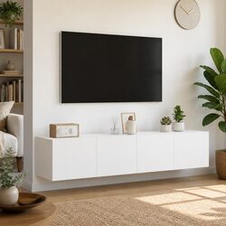 Wall-Mounted TV Cabinet Set for Practical Home Use 80x35x31cm