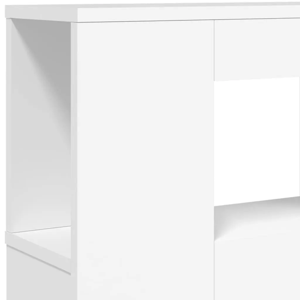 LED Headboard Engineered Wood 160cm White Modern Bedroom Furniture
