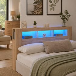 Functional 180cm LED Headboard with RGB Lights