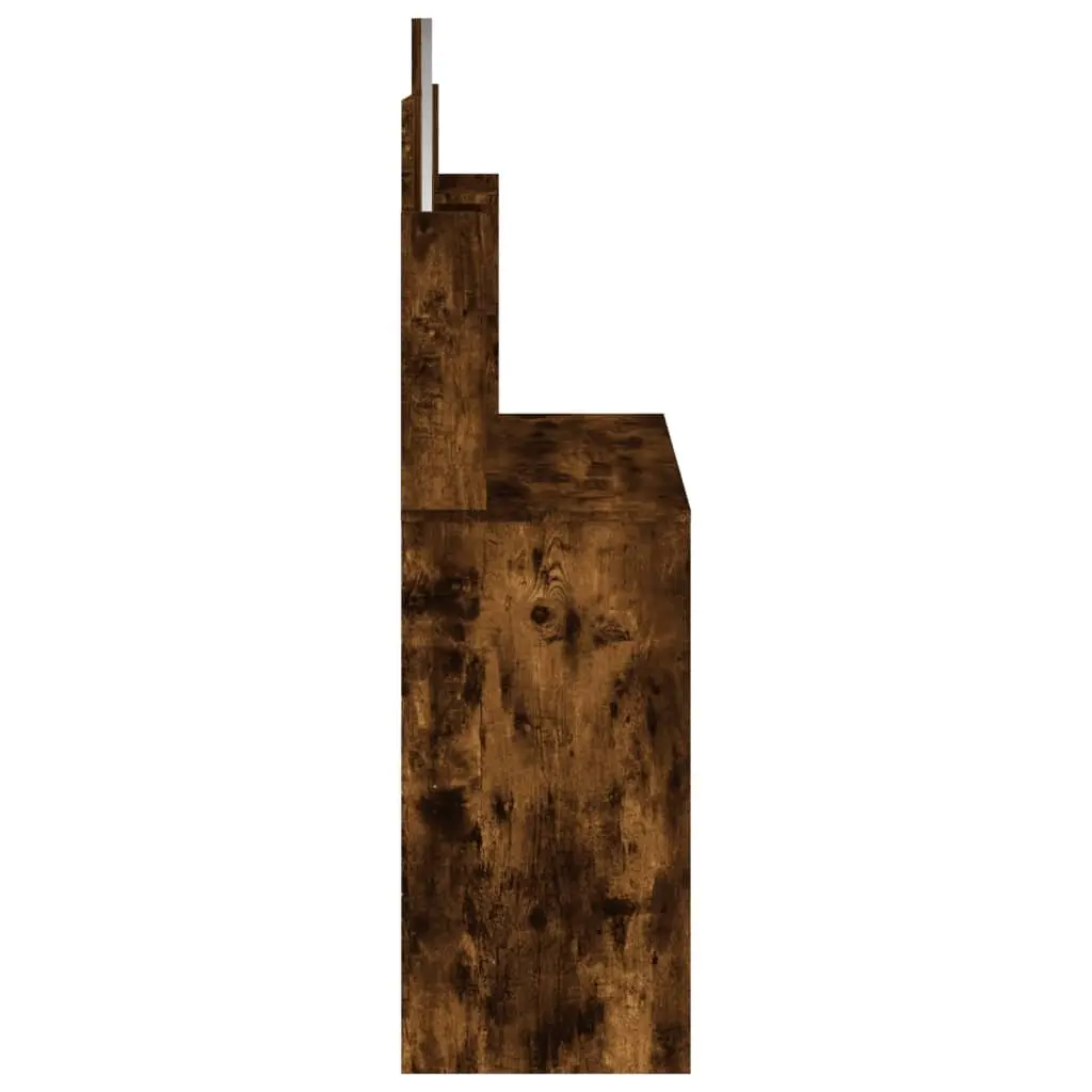 Dressing Table Engineered Wood Brown with Mirror 96 x 39 x 142 cm