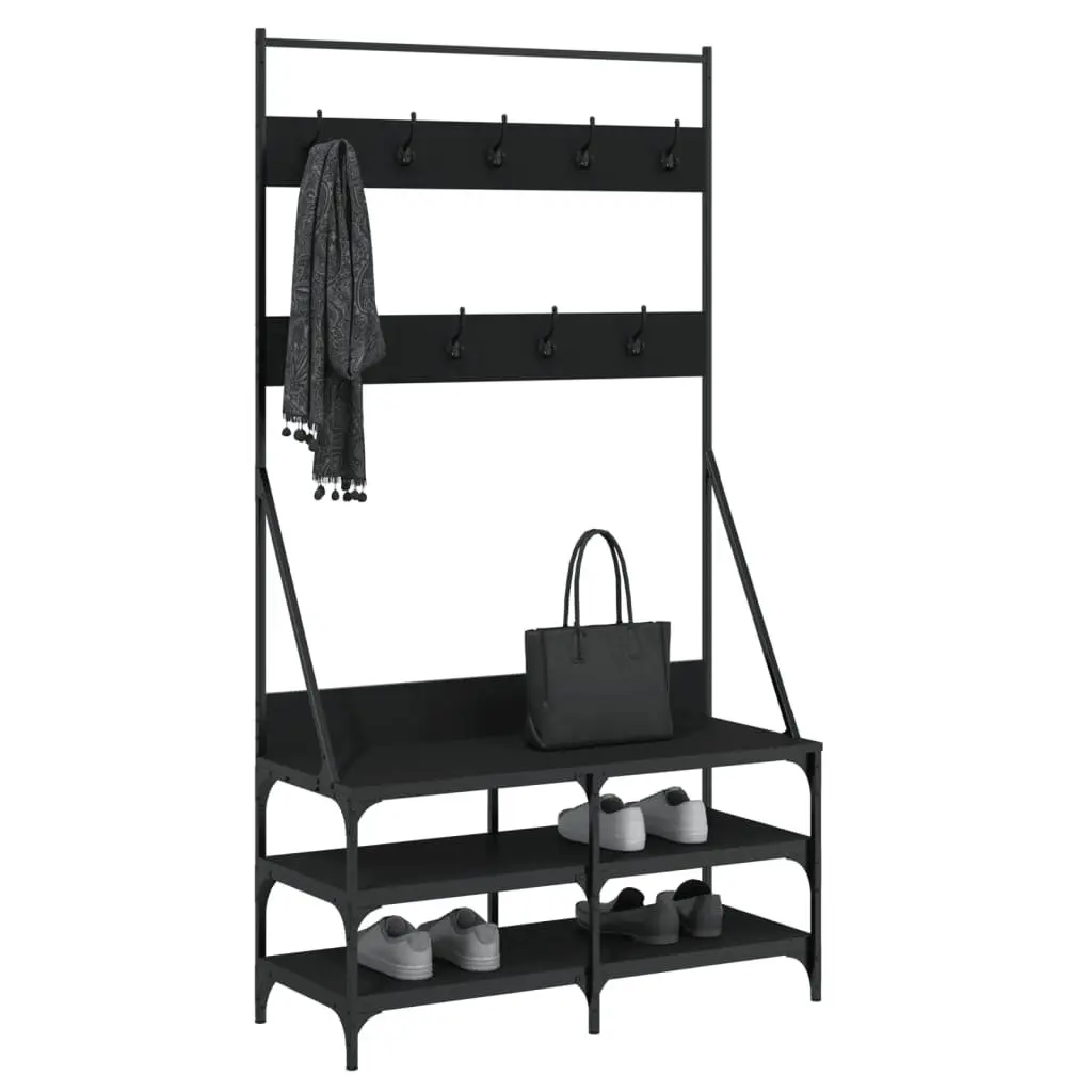 Clothes Rack with Shoe Storage for Small Spaces