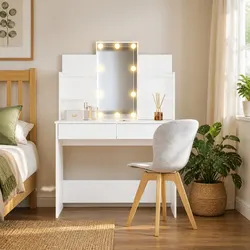 Practical Dressing Table for Everyday Use with LED Lights