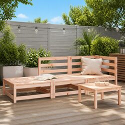 Practical 2-Seater Outdoor Sofa with Footstool for Your Garden