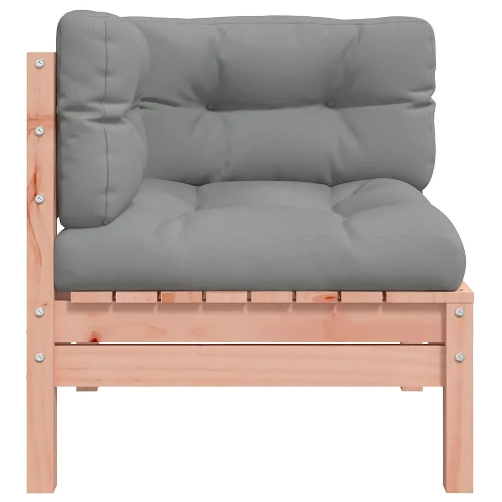 Outdoor Sectional Sofa Corner Unit Solid Wood Garden Furniture with Cushions