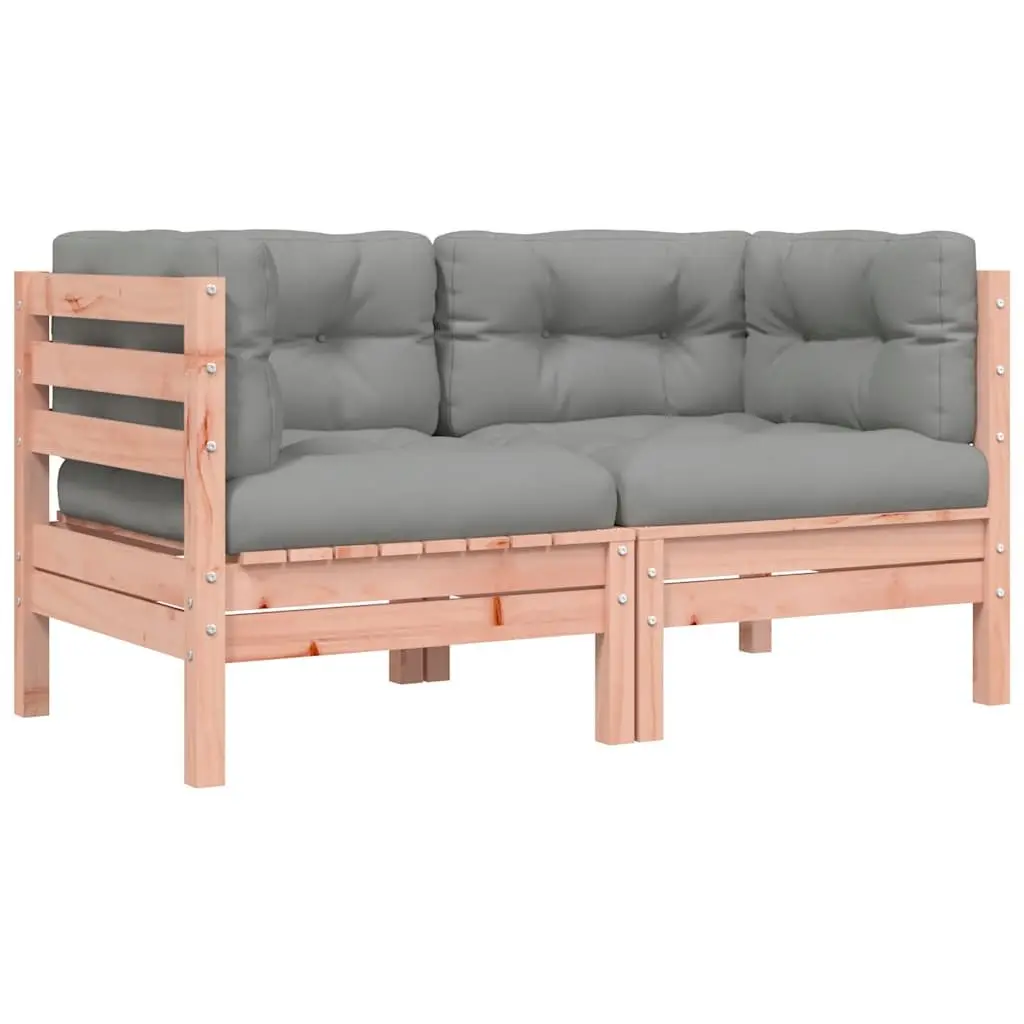 Outdoor Sectional Sofa Corner Unit 2 Pieces Solid Wood Garden Patio Furniture