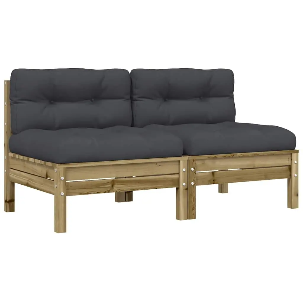 2-Piece Outdoor Sofa for Gardens and Patios