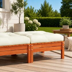 Versatile Outdoor Footstool with Cushion for Any Home