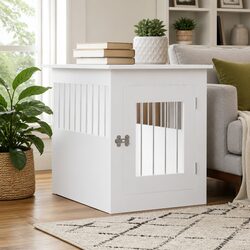 Versatile White Dog Crate Furniture for Everyday Use