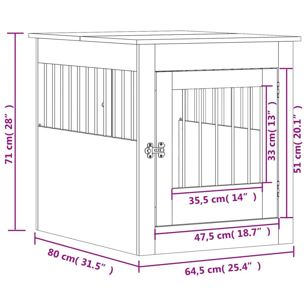 Dog Crate End Table for Home Use