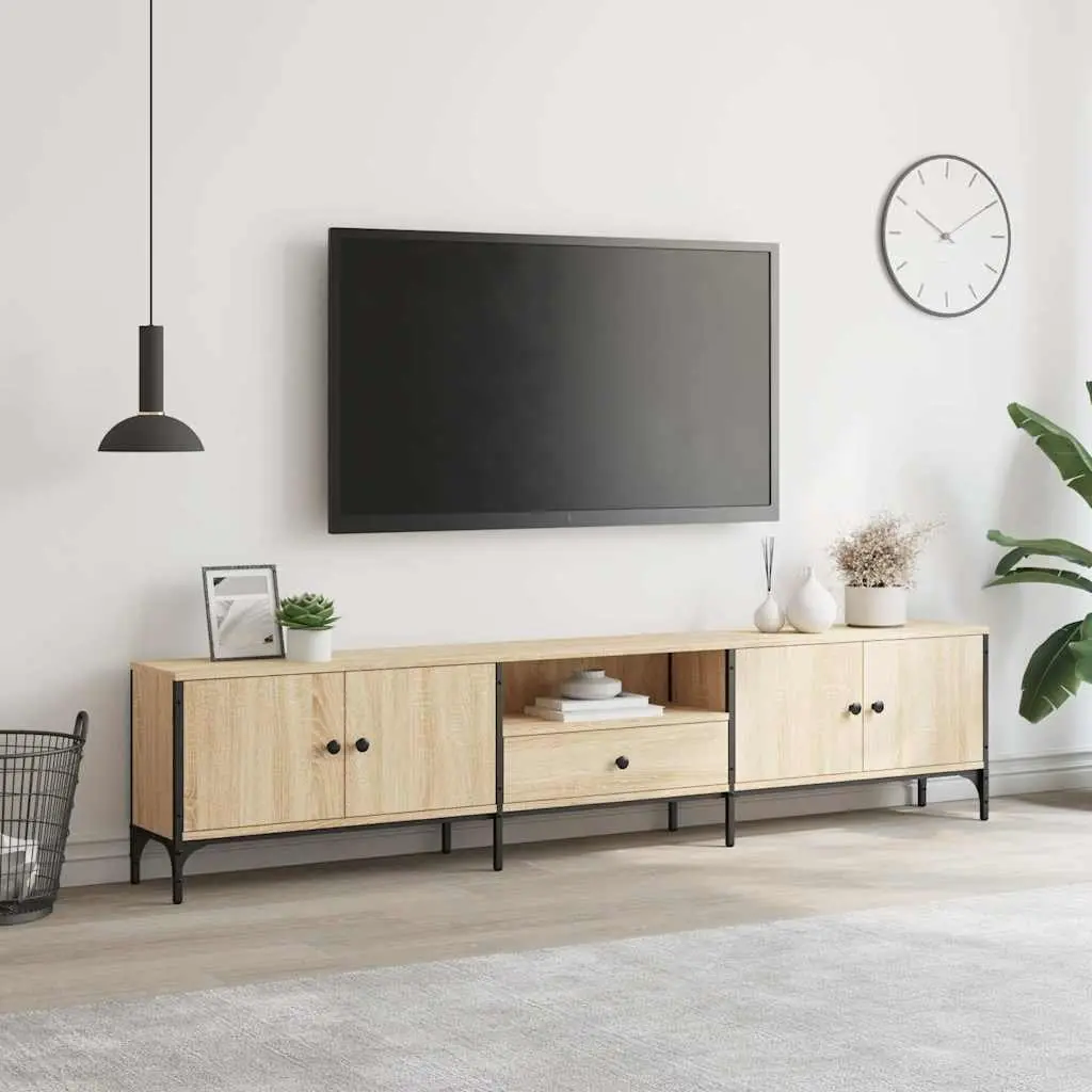 TV Cabinet Engineered Wood 200x25x44cm Brown
