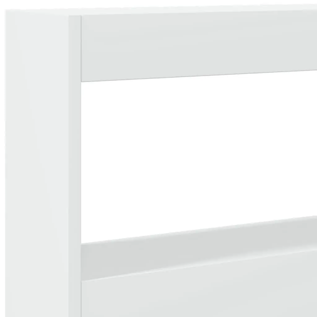 Headboard Cabinet with RGB LED Lights for Storage
