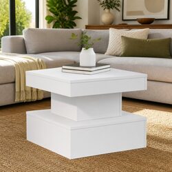 Versatile Coffee Table with RGB LED Lights for Any Room