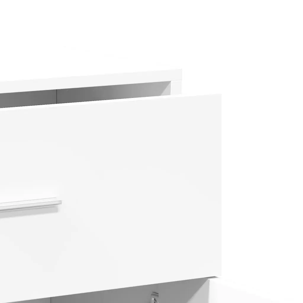 Sideboard Engineered Wood 60x31x70 cm White Storage Cabinet Furniture