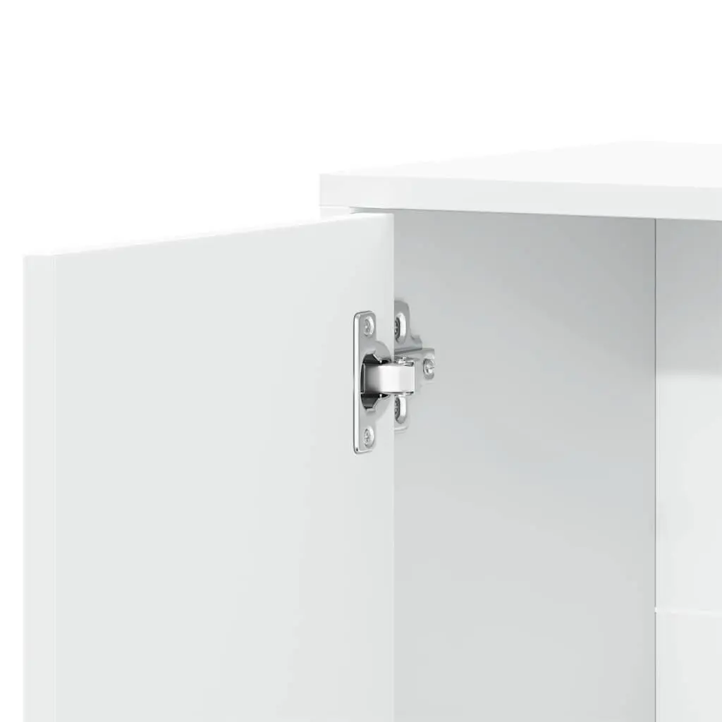 Sideboard White 60x31x70 cm Storage Cabinet Engineered Wood Furniture
