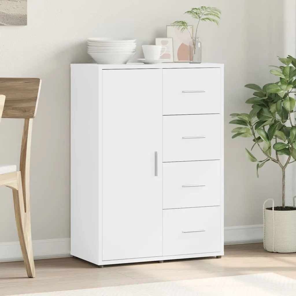 Sideboard Engineered Wood 60x31x84 cm White Storage Cabinet