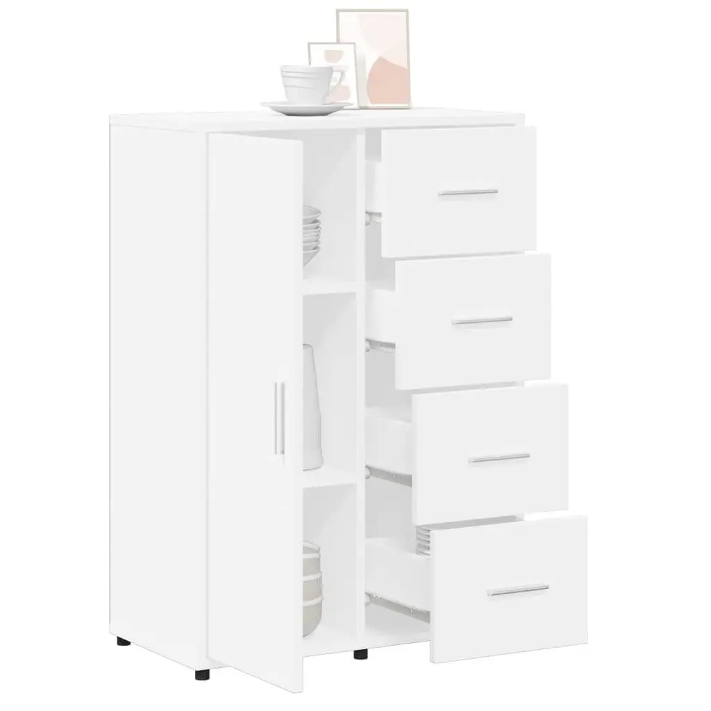 Sideboard Engineered Wood 60x31x84 cm White Storage Cabinet