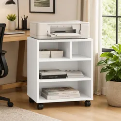 Printer Stand with Wheels for Home Office Use
