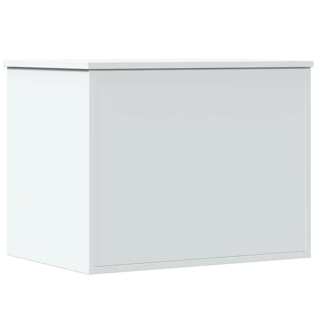 Toy Box Storage Chest Engineered Wood White 60x42x46cm Organiser Furniture