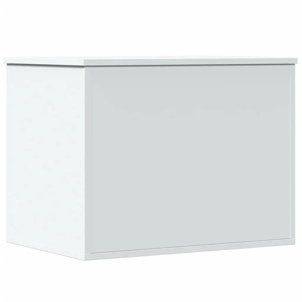 Toy Box Storage Chest Engineered Wood White 60x42x46cm Organiser Furniture