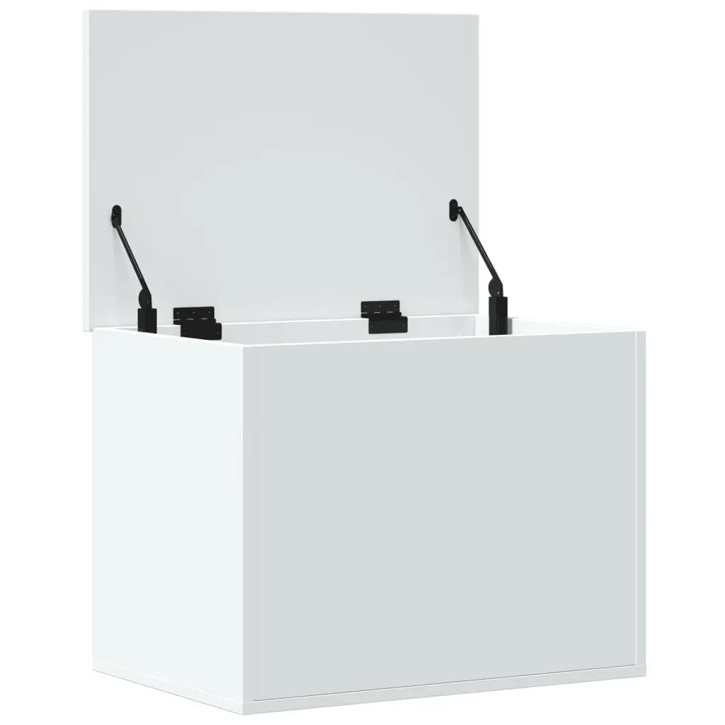 Toy Box Storage Chest Engineered Wood White 60x42x46cm Organiser Furniture