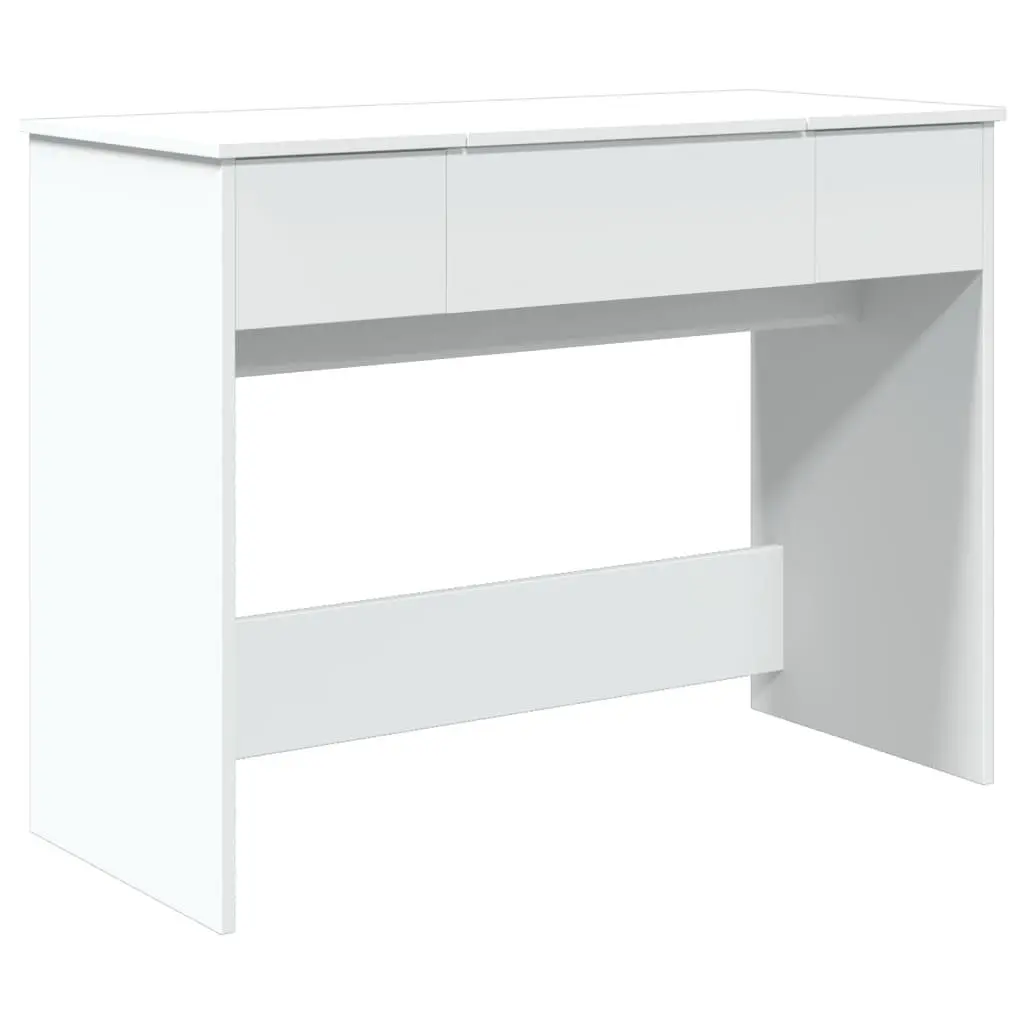 Dressing Table Engineered Wood 100x45x76cm White Modern