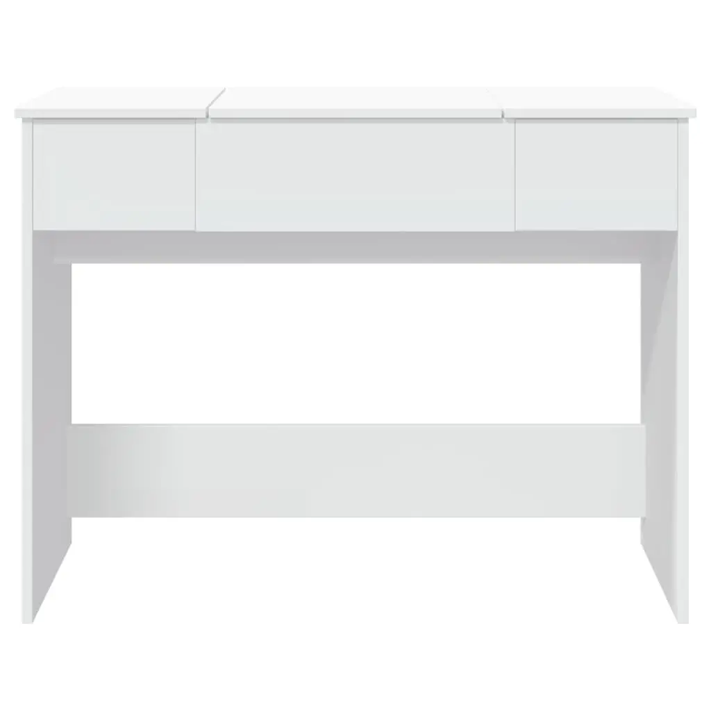 Dressing Table Engineered Wood 100x45x76cm White Modern