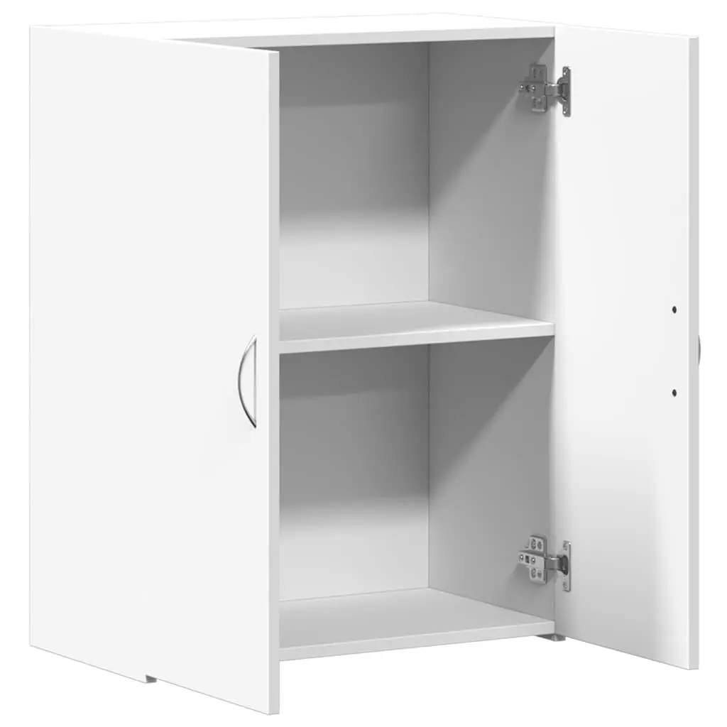 File Cabinet Engineered Wood 60W x 32D x 77.5H cm White Storage Organizer
