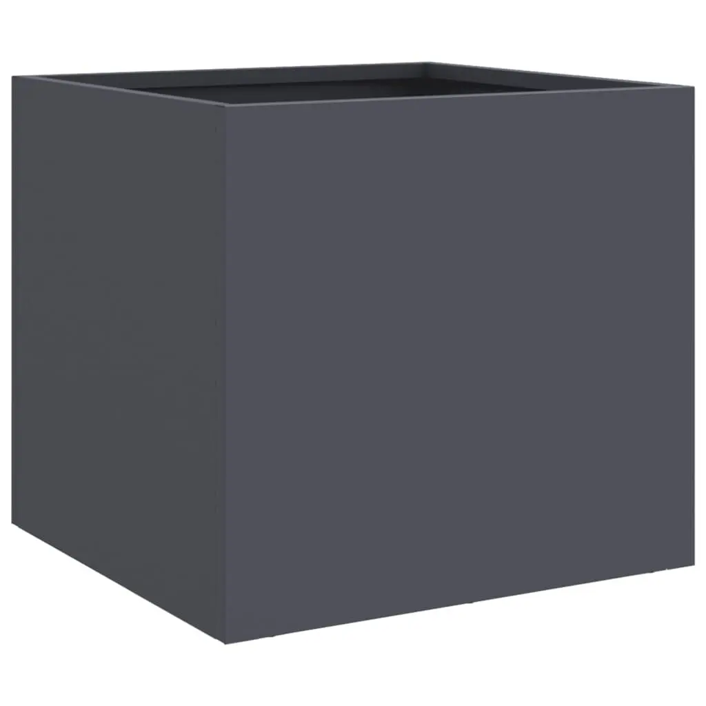 Steel Garden Planters Cold-rolled Steel 32x30x29 cm Anthracite 2 Piece