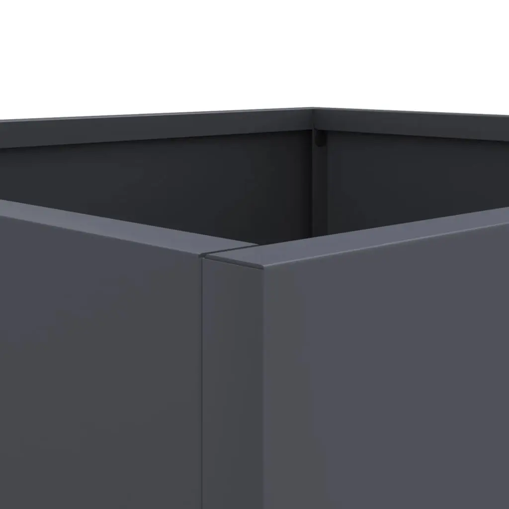 Steel Garden Planters Cold-rolled Steel 32x30x29 cm Anthracite 2 Piece