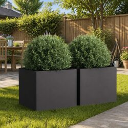 Black Steel Planters - Perfect for Your Outdoor Space