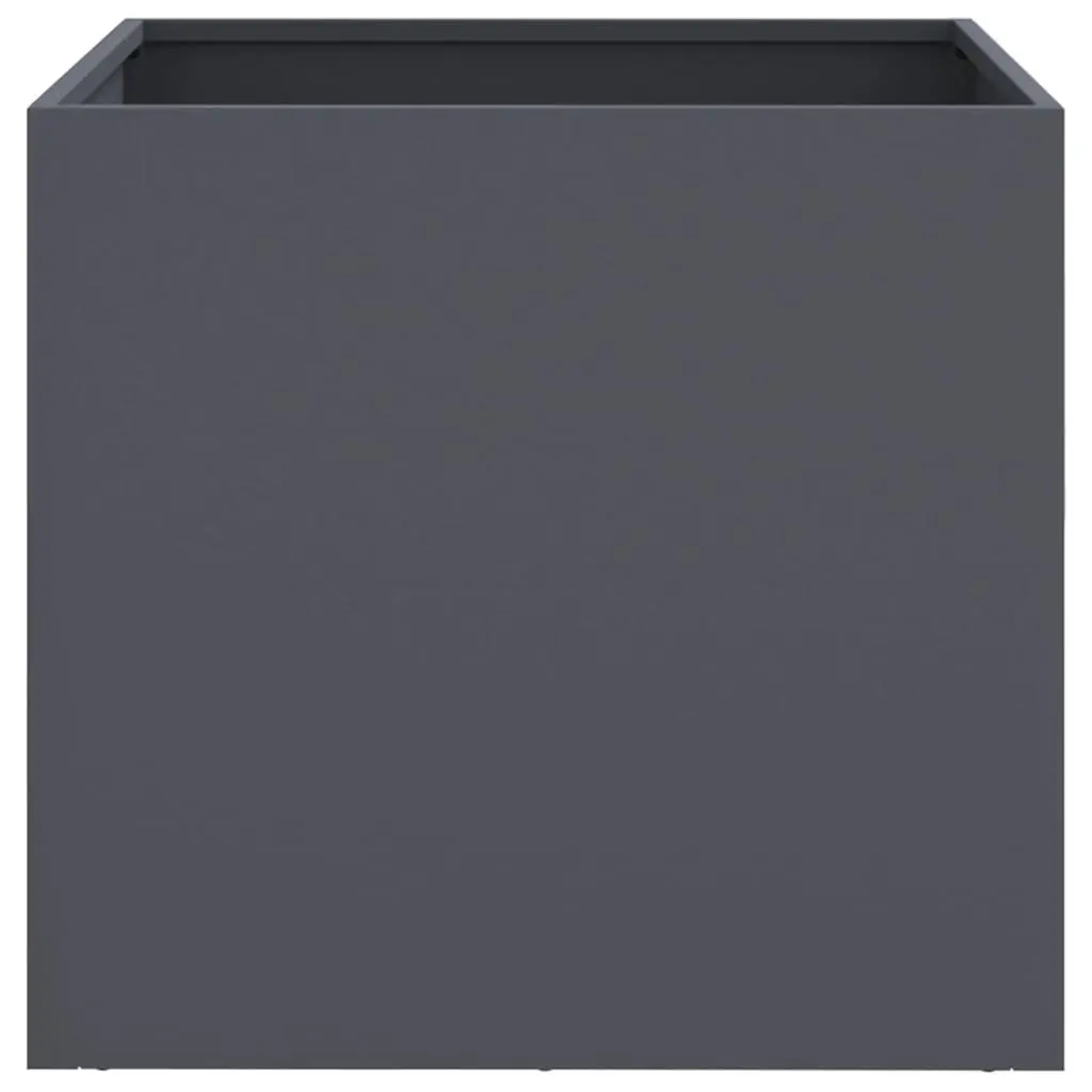 Garden Planters Cold-rolled Steel 49L x 47W x 46H cm Anthracite 2 Piece