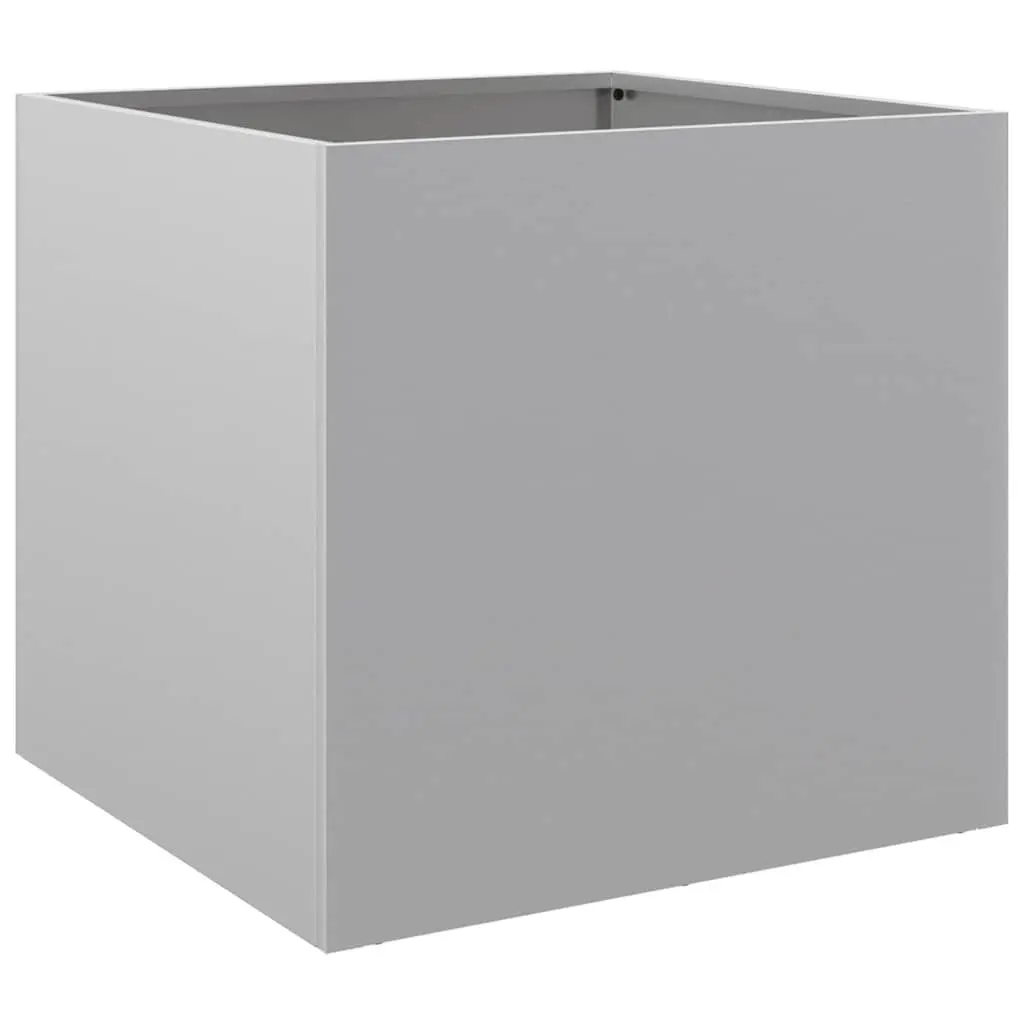 Galvanised Steel Planter Box 49x47x46cm Garden Patio Balcony Flower Pot Decor