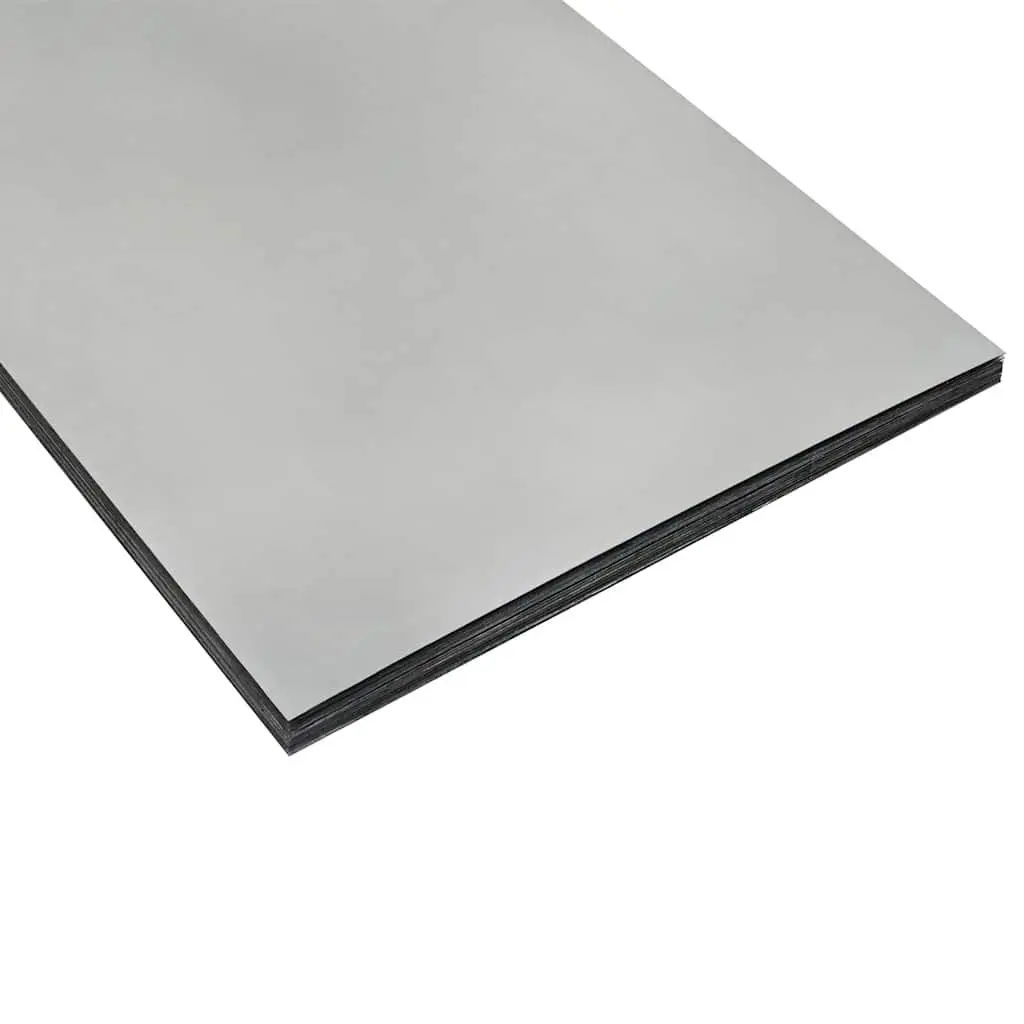 Galvanised Steel Garden Planters 49x47x46cm Silver Set of 2 Outdoor Pots