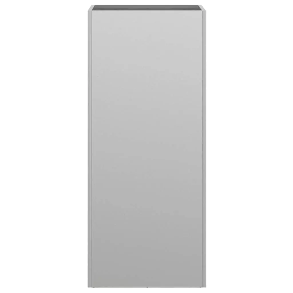 Galvanised Steel Raised Bed Garden Planter 32x29x75cm Silver Outdoor Patio Flower Box