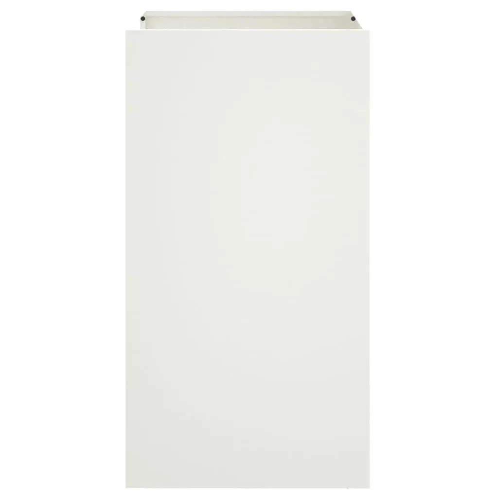 White Steel Planter for Home Use