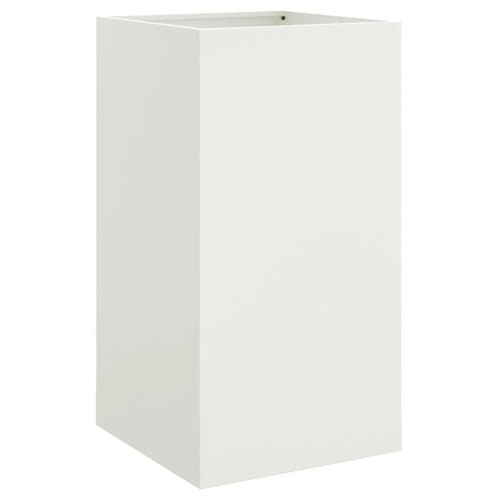 White Steel Planter for Home Use