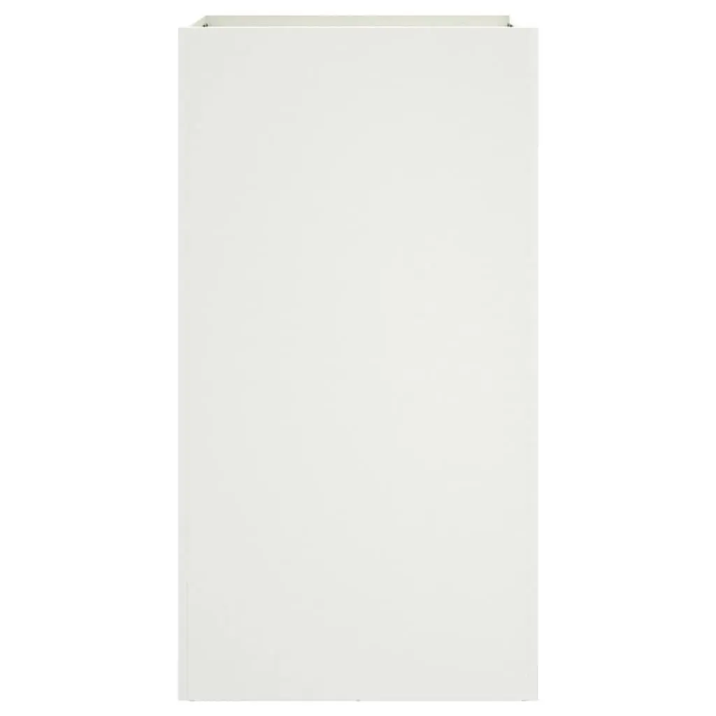 White Steel Planter for Home Use