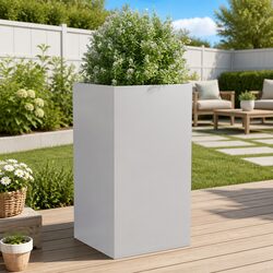 Versatile Galvanised Steel Planter for Indoor and Outdoor Use