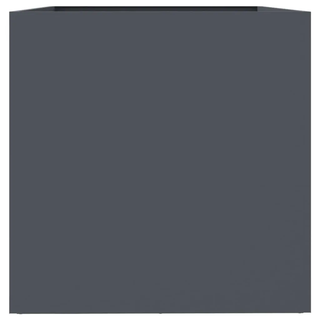 Garden Planter Anthracite 62x40x39 cm Cold Rolled Steel Raised Flower Bed Container Box