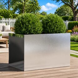 Practical Stainless Steel Raised Planter for Any Garden