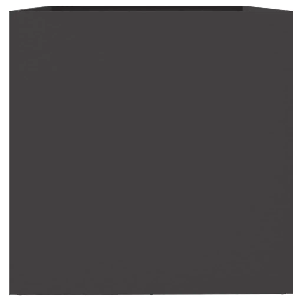 Steel Planter Box Raised Bed 62 x 47 x 46 cm Black