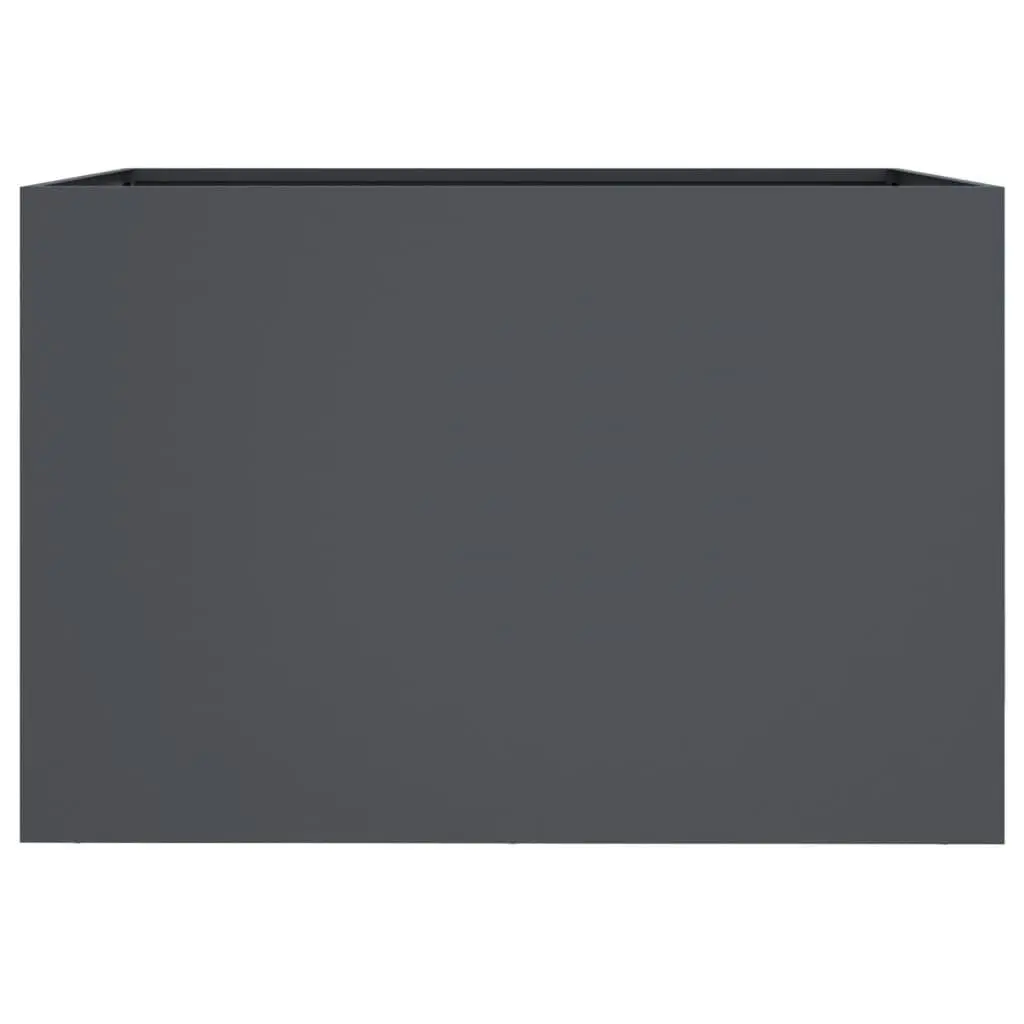 Raised Garden Bed Steel Anthracite Planter Outdoor Decor 62x47x46cm