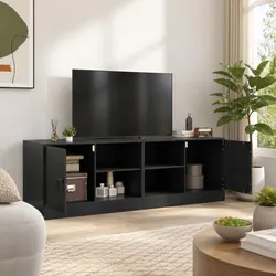 Functional Black TV Cabinet Set for Any Home