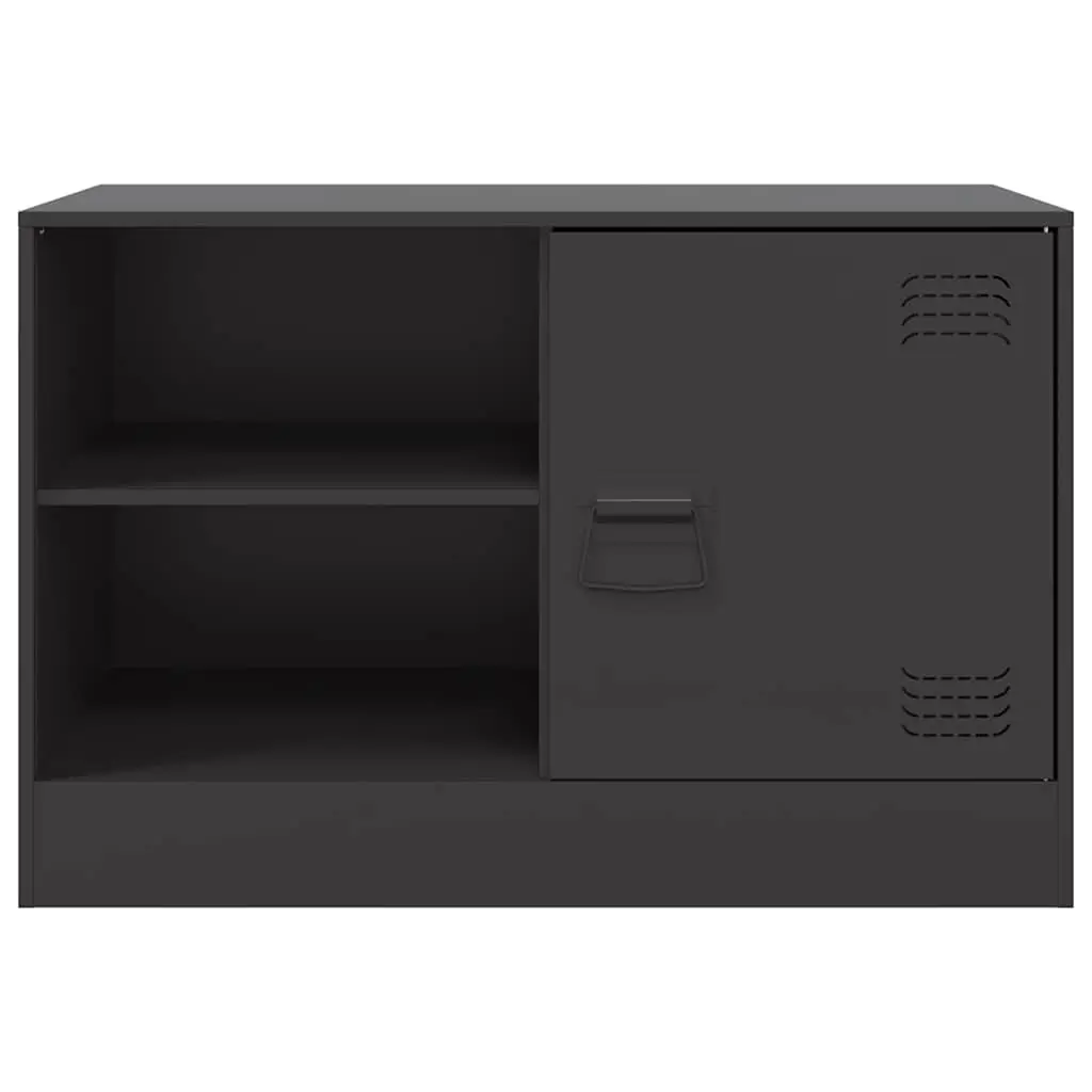 TV Cabinet 2 Pieces Black 67x39x44 cm Storage Unit Display Furniture